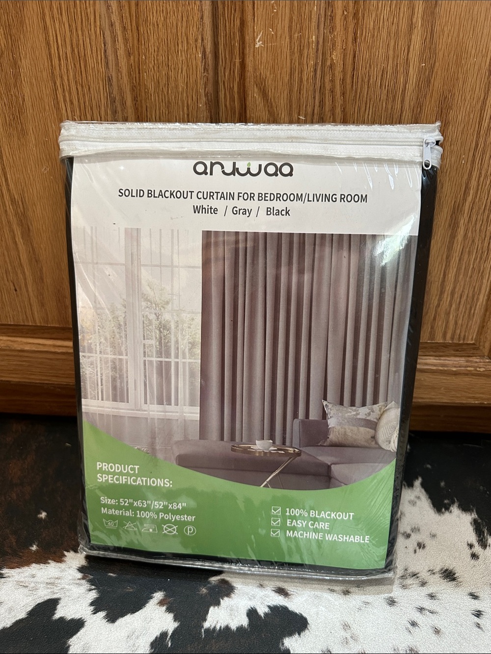 Silky Black Blackout Curtain - Solid Room Darkening Panel